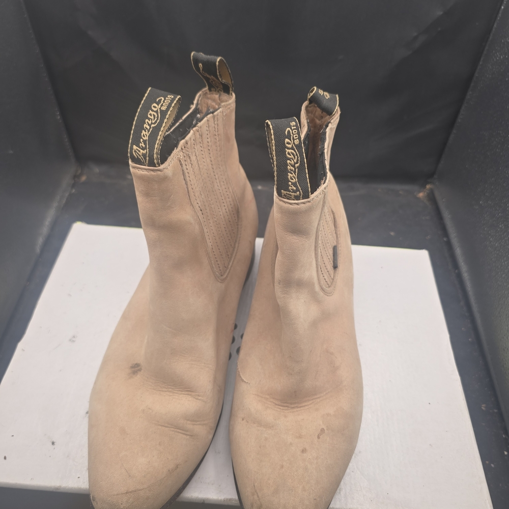 Mango Light Brown Ankle Boots